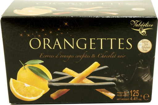 Valdelice Candied Orange Peel & Dark Chocolate, 125 gr