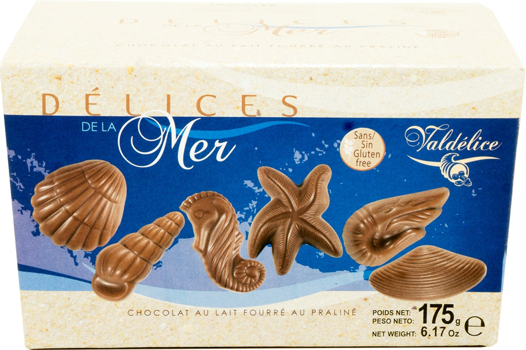 Valdelice Milk Chocolate Seashells Pralines, 175 gr