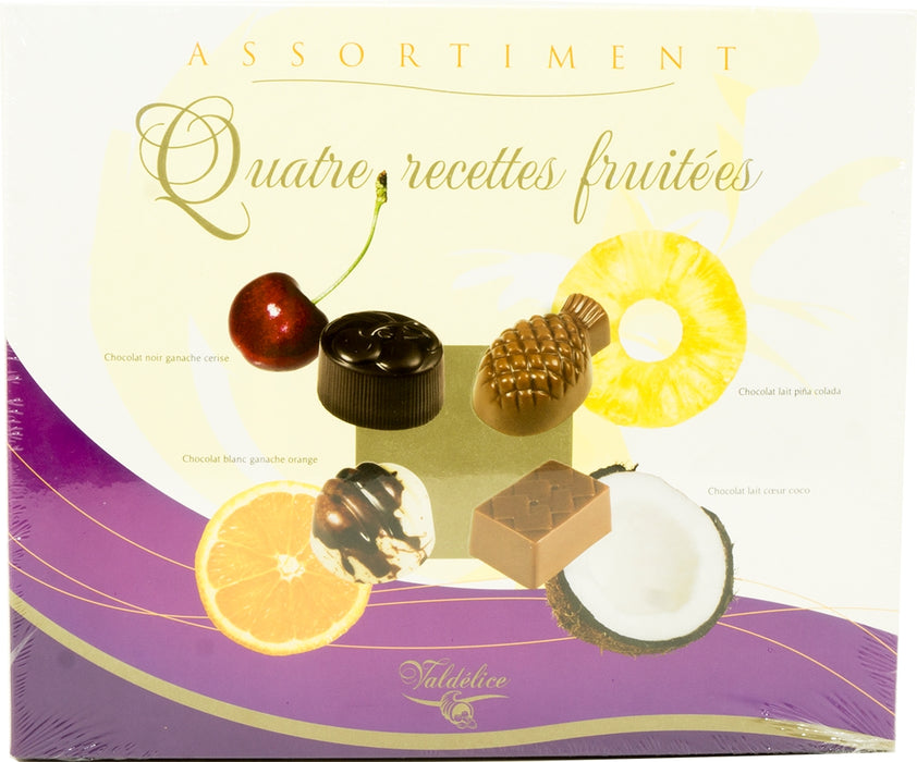 Valdelice Four Fruit Recipes Assorted Chocolates, 200 gr