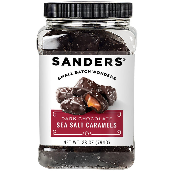 Sanders Dark Chocolate Sea Salt Caramels , 28 oz