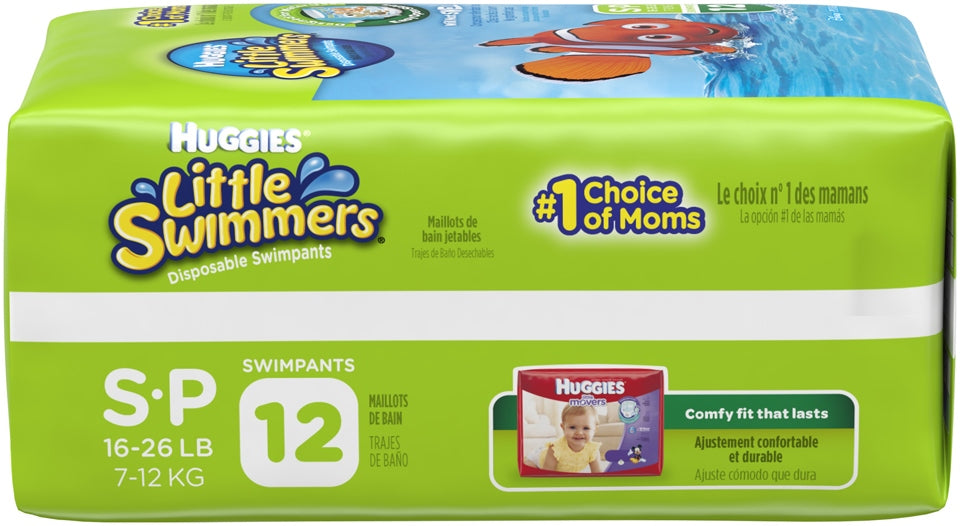 Huggies Little Swimmers Disposable Swimpants Size 3-4, 7-15 kg, 12 ct