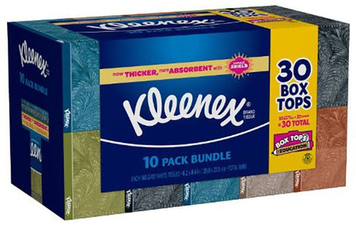 Kleenex Tissues Value Pack Bundle, 160 2-ply sheets, 10 ct