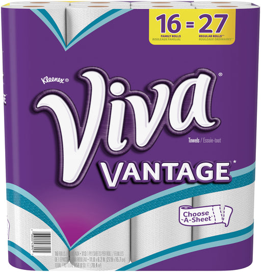 Viva Vantage Paper Towels, 113-ply Sheets, 16 rolls