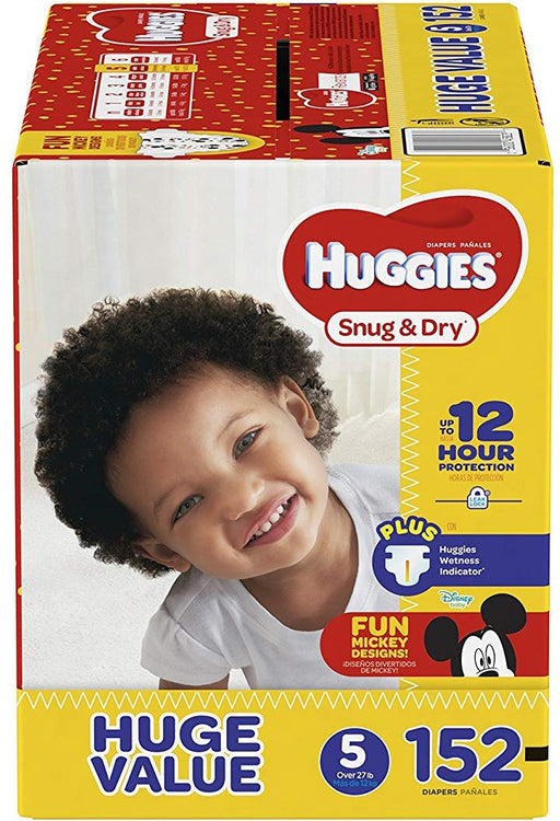 Huggies Snug & Dry Diapers, Size 5, 152 ct