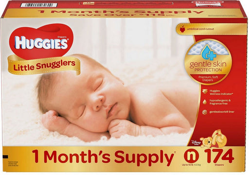 Huggies Little Snugglers Diapers, 174 ct