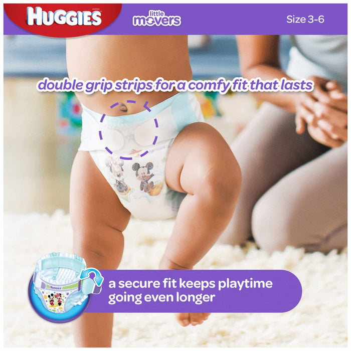 Huggies Little Movers Diapers Size 5, 12+ kg, 140 ct