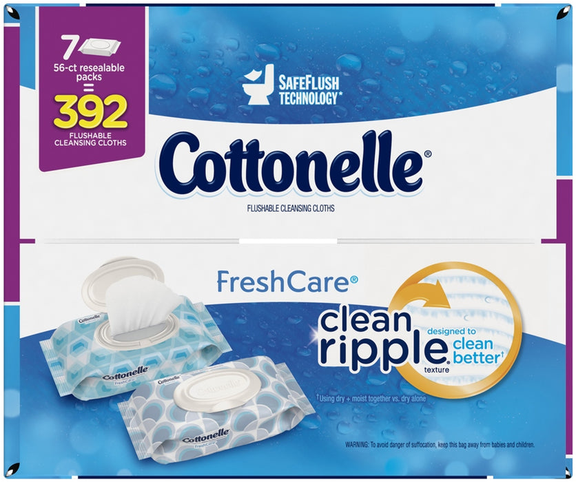 Cottonelle Flushable Cleaninsing Clothes, 39 ct