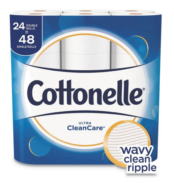 Cottonelle Ultra CleanCare Toilet Paper, 1 Ply, 170 Sheets , 24 ct