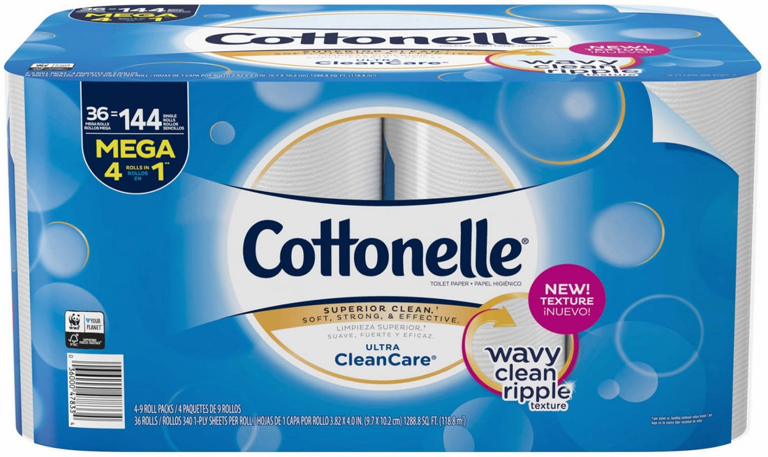 Cottonelle Ultra CleanCare 340-Sheet 1-Ply Toilet Paper, 36 ct