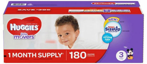 Huggies Little Movers Diapers, Step 3, 180 ct