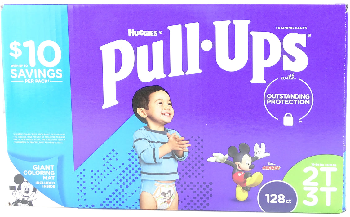 Huggies Pull-Ups Training Pants for Boys, Size 2T-3T, 128 ct