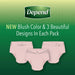 Depend Fit-Flex Disposable Underwear for Women, Size Small, 92 ct