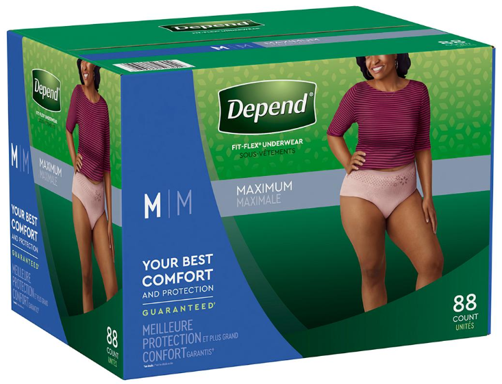 Depend Protection Plus Ultimate Underwear for Women, Medium (88