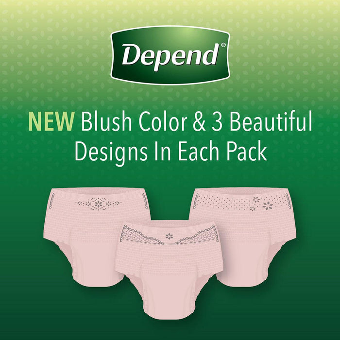 Depend Fit-Flex Disposable Underwear for Women, Size Extra Large, 80 ct