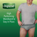 Depend Fit-Flex Disposable Underwear for Men, Size Small, 92 ct