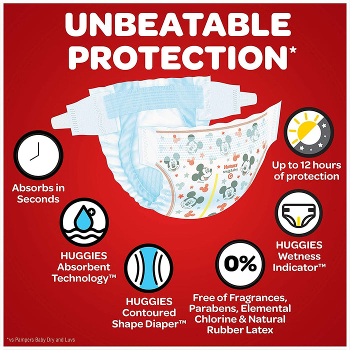 Huggies Snug & Dry Diapers, Size 2, 112 ct