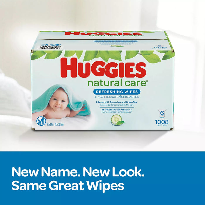 Huggies Natural Care Baby Wipes, Refreshing Clean, 1088 ct