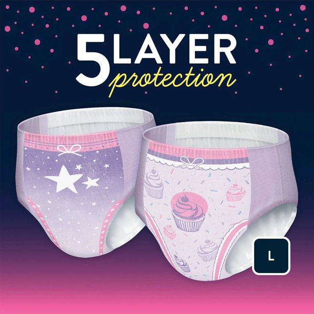 Goodnites Bedtime Underwear For Girls, Size XL , 46 ct