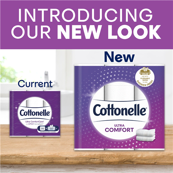 Cottonelle Ultra Comfort Toilet Paper, 268 2-Ply Sheets, 6 ct
