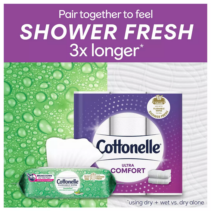 Cottonelle Ulta Comfort Care Toilet Paper, 2-Ply 212 Sheets , 36 ct