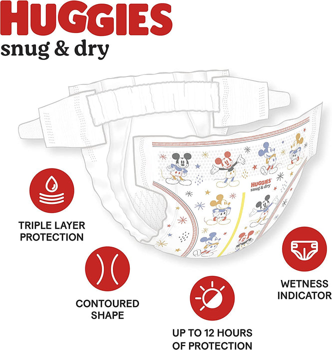 Huggies Snug & Dry Diapers, Size 2, 100 ct