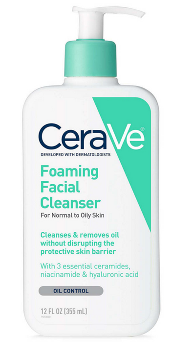 Cerave Foaming Facial Cleanser, 2-Pack , 2 x 12 oz