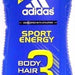 Adidas 3 in 1 Shower Gel Shampool, Sport Energy, 250 ml