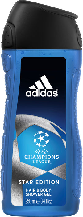 Adidas Hair & Body Shower Gel, Champions League, Star Edition, 250 ml