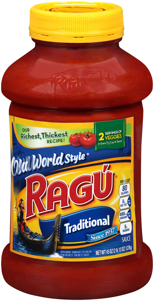 Ragu Old World Style Traditional Pasta Sauce, 45 oz