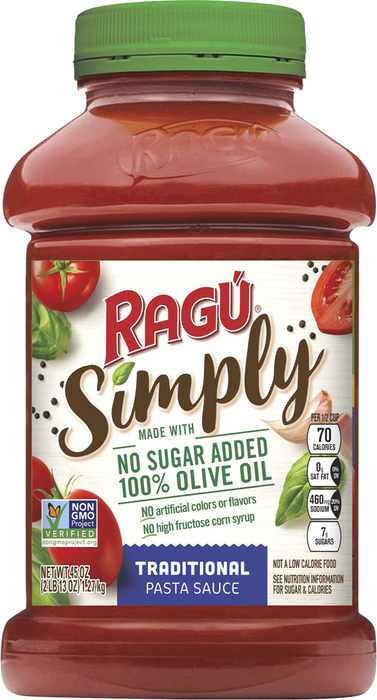 Ragu Simply Traditional Pasta Sauce , 45 oz