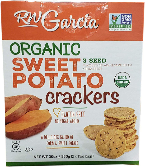 RW Garcia Sweet Potato Crackers, 30 oz