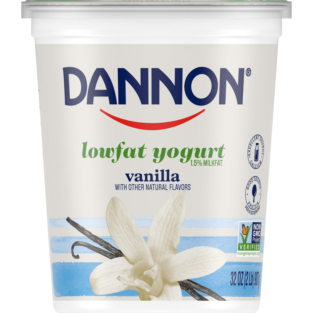 Danon Lowfat Vanilla Yogurt , 32 oz