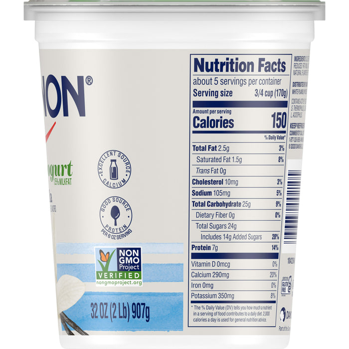 Danon Lowfat Vanilla Yogurt , 32 oz