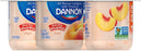 Dannon Blended Whole Milk Yogurt, Peach, 4 x 5.3 oz