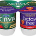 Dannon Activia Probiotic Lactose-Free Blended Yogurt, Strawberry, 4 x 4 oz