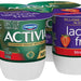 Dannon Activia Probiotic Lactose-Free Blended Yogurt, Strawberry, 4 x 4 oz