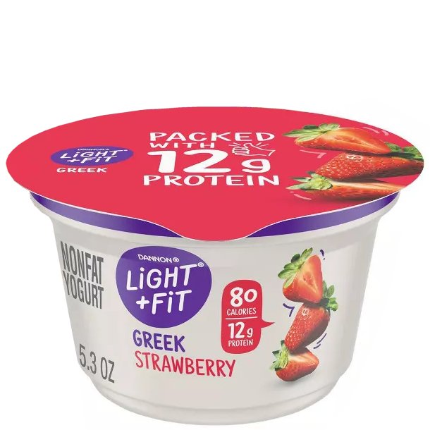 Dannon Light & Fit Greek Yogurt, Strawberry Flavor , 5.3 oz