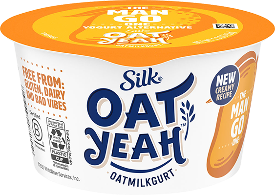 Silk Oat Yeah Oatmilk Dairy-Free Mango Yogurt, 5.3 oz