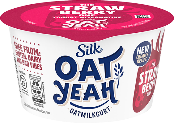 Silk Oat Yeah Oatmilk Dairy-Free Strawberry Yogurt, 5.3 oz