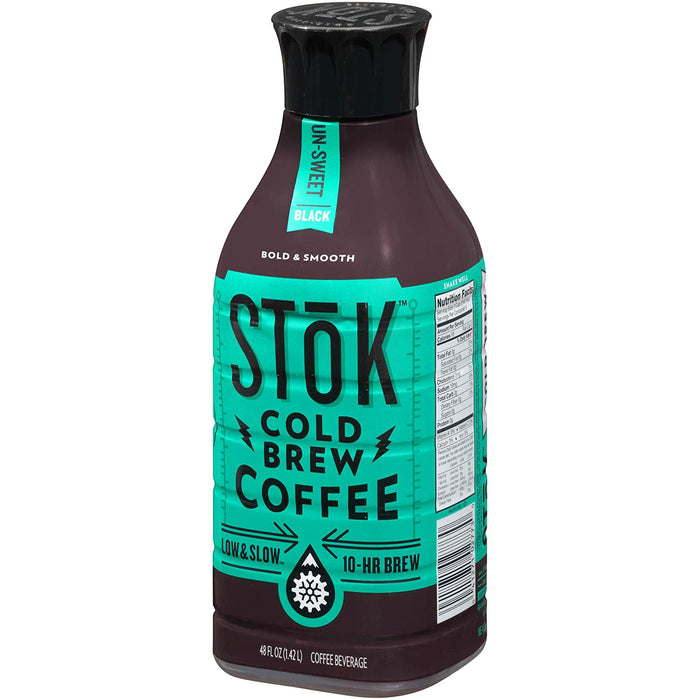 STOK Cold-Brew Iced Coffee, Unsweetened , 48 oz