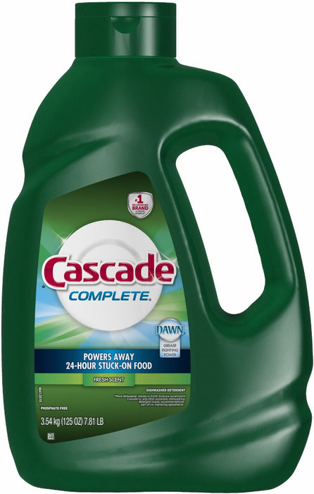 Dawn Cascade Complete Dishwasher Liquid Detergent, Fresh Scent, 125 oz