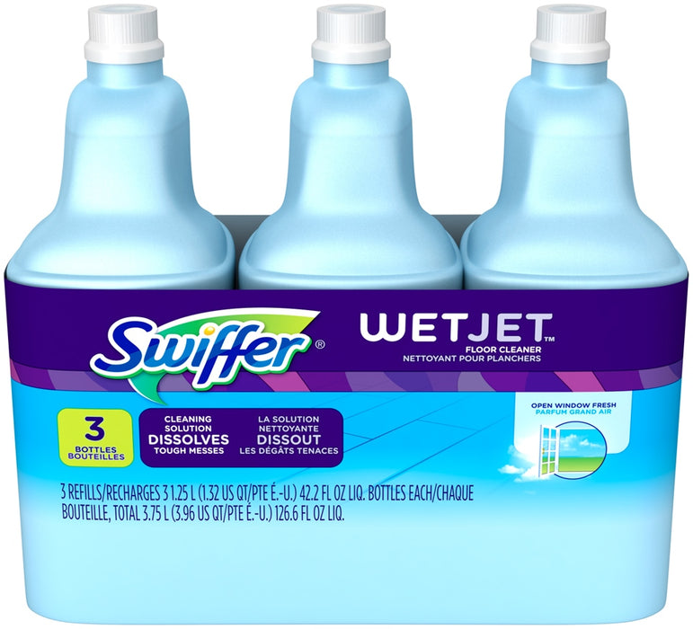 Swiffer Wet Jet Cleaning Solution, 3 ct