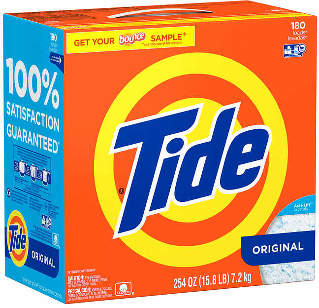 Tide Powder Detergent, Original, 254 oz