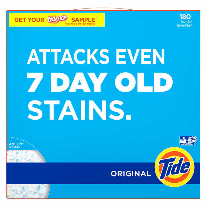 Tide Powder Detergent, Original, 254 oz