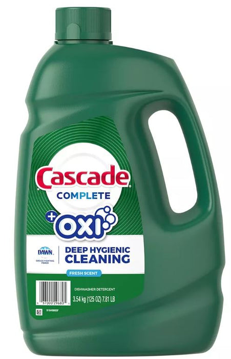 Cascade Complete Gel & Oxi Dishwasher Detergent , 125 oz