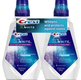 Crest 3D Whitening Rinse Mouthwash Value Pack, 2 x 32 oz