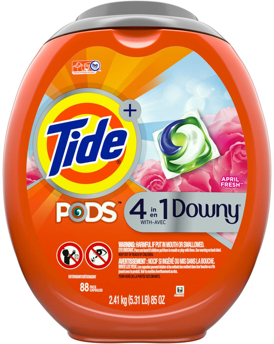 Tide Pods With Downy Laundry Detergent Pacs , 88 ct