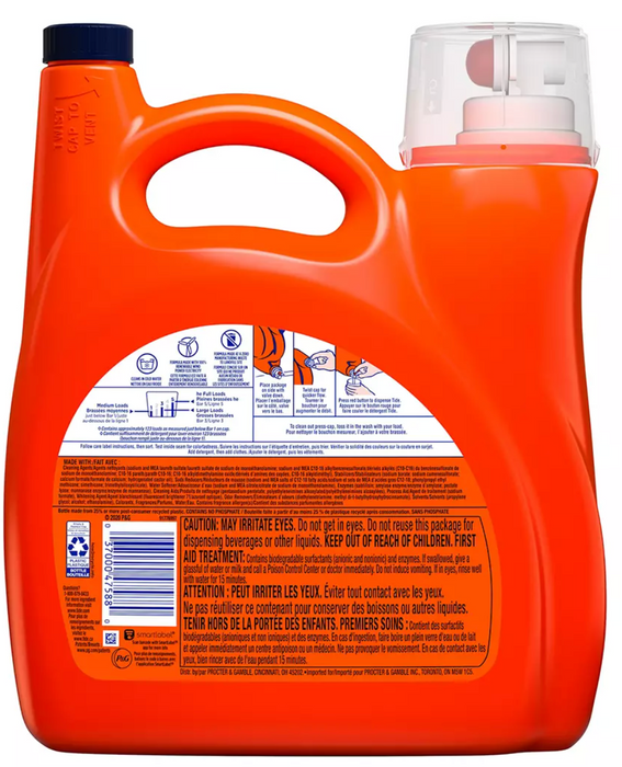 Tide Original Hygenienic Clean Heavy Duty Liquid Laundry Detergent, 165 oz