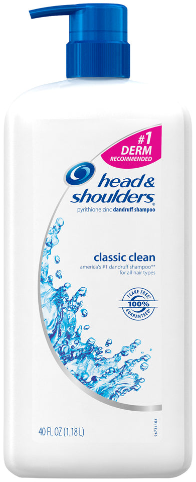 Head & Shoulders Classic Clean, #1 Dandruff Shampoo, 40 oz