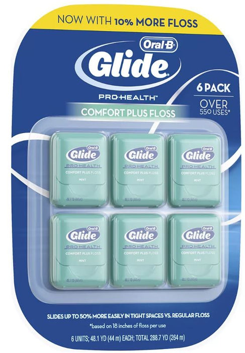 Oral-B Pro-Health Comfort Plus Dental Floss, Value Pack, 6 ct
